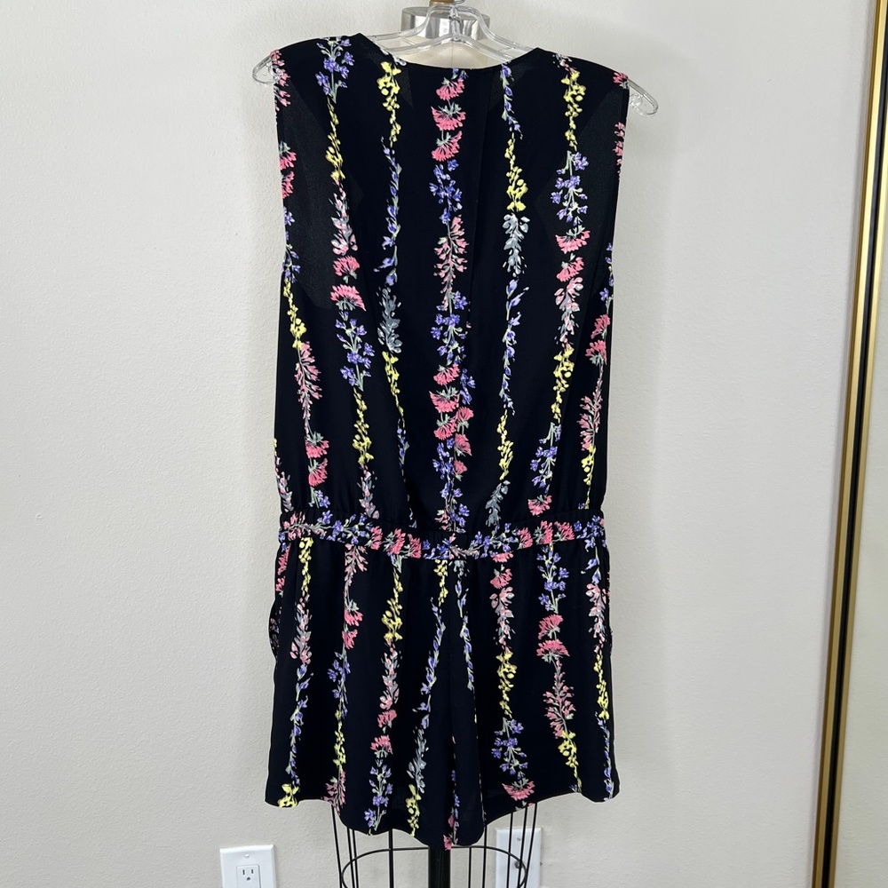 BCBG Max Azria Black Floral Romper, Large - Picture 3 of 12